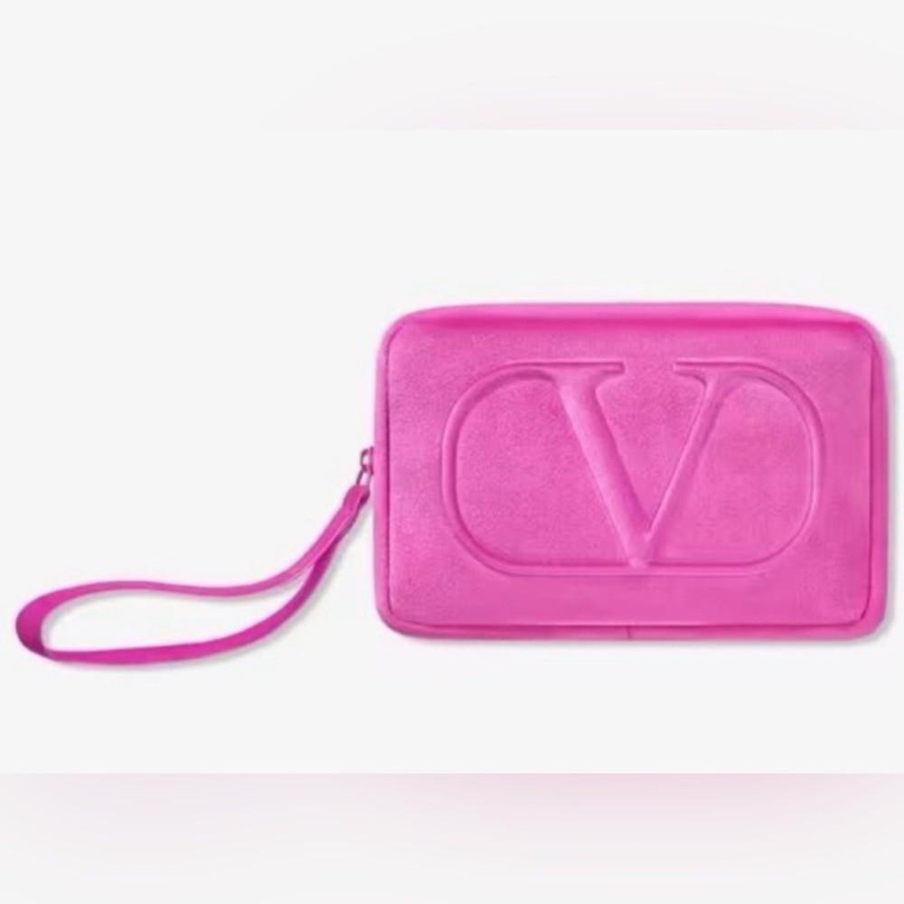 Valentino Vibrant Pink, cosmetic Makeup bag- travel pouch